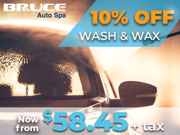 Save 10% on Wash & Wax Service until January 31