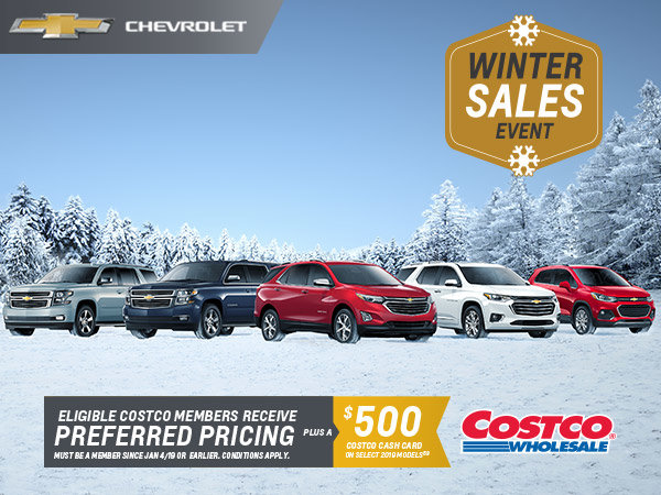 *Limited Time Chevrolet Offer* Preferred Pricing for Eligible Costco Members