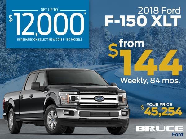 2018 F-150 XLT from $144 Weekly