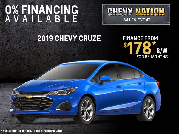 Finance the 2019 Chevy Cruze