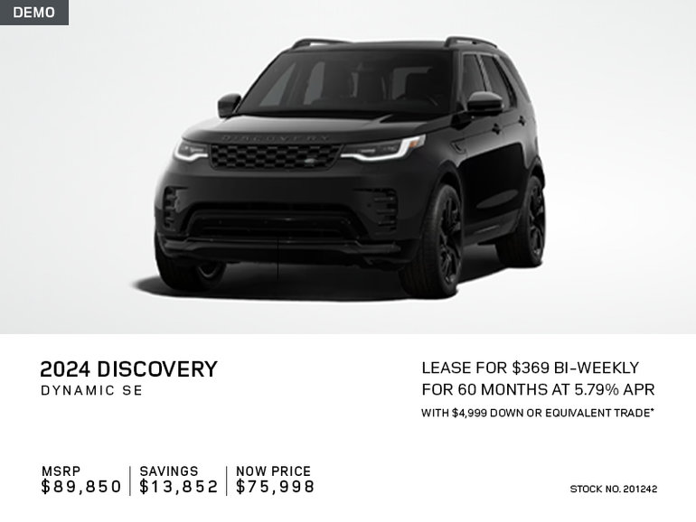 Lease a 2024 Discovery Dynamic SE P360 for $369 bi-weekly*