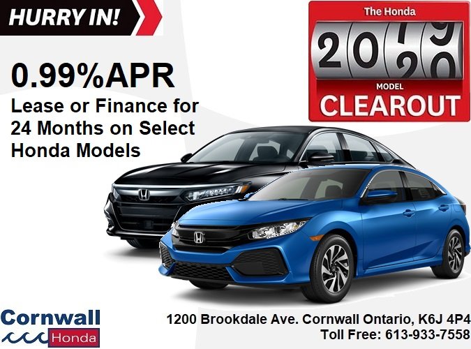 Get 0.99% On select Honda Models!
