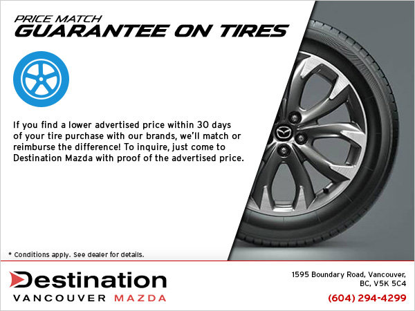 Price Match Guarantee on Tires