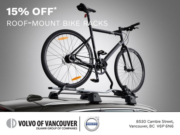15% Off Roof-Mount Bike Racks