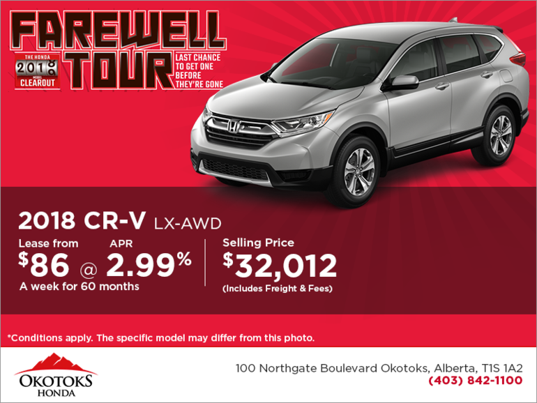 Get the 2018 Honda CR-V Today!