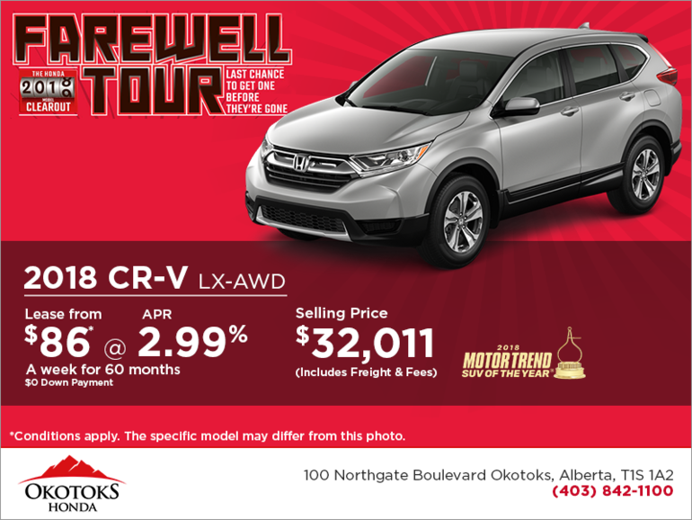 Get the 2018 Honda CR-V Today!