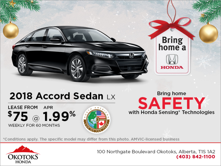 Get the 2018 Honda Accord Sedan Today!