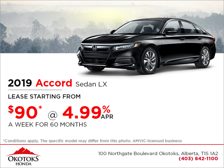 Get the 2019 Honda Accord Sedan Today!