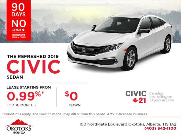 Get the 2019 Honda Civic Sedan Today!