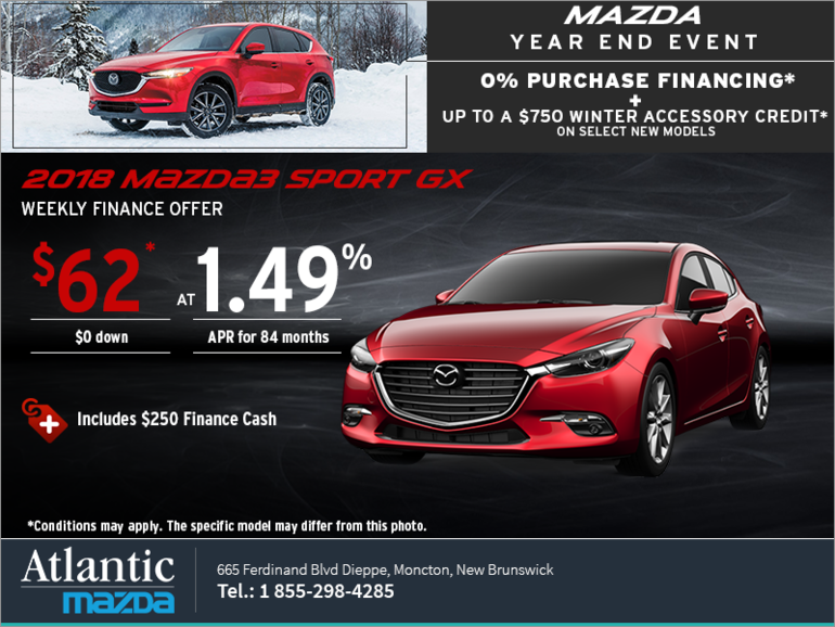 Get the 2018 Mazda3 Sport Today!