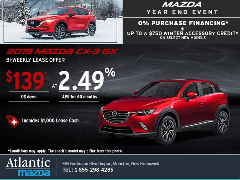 Get the 2019 Mazda CX-3 Today!