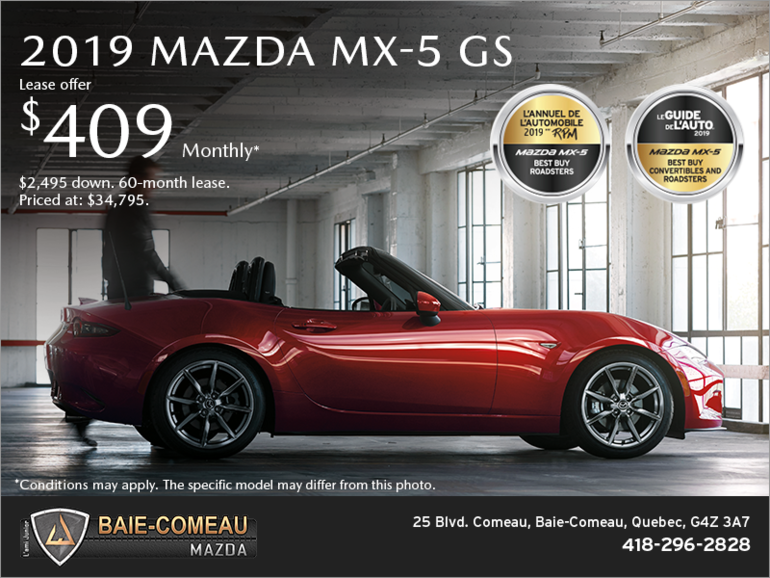 Get the 2019 Mazda MX-5 Today!