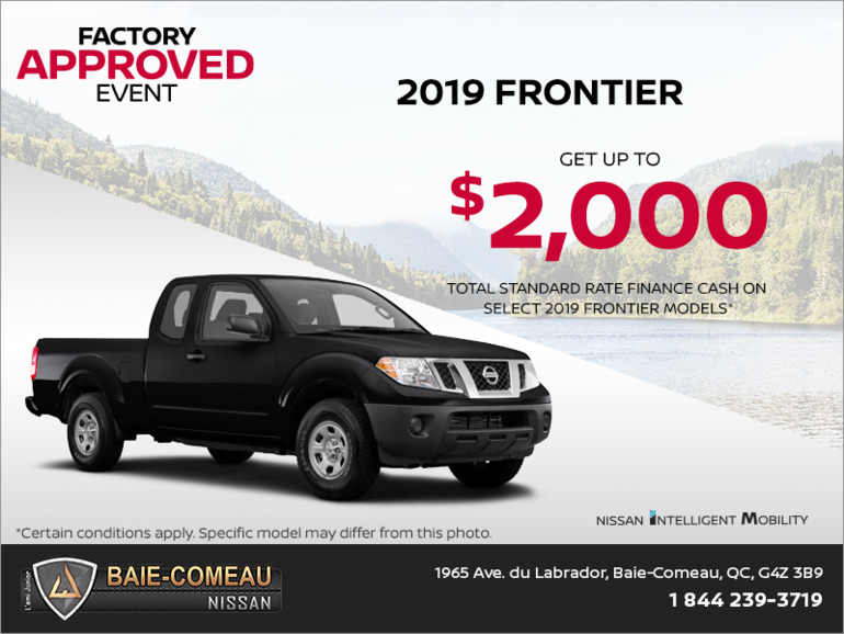 Get the 2019 Nissan Frontier Today!