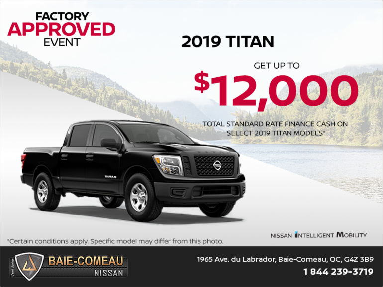 Get the 2019 Nissan Titan Today!