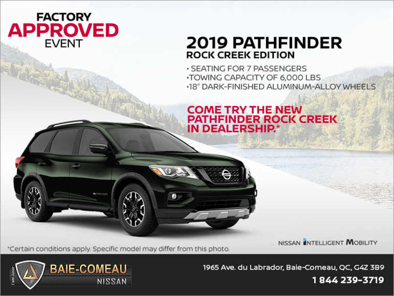Get the 2019 Pathfinder today!