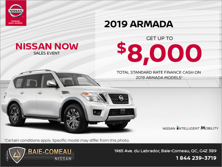 Get the 2019 Nissan Armada Today!