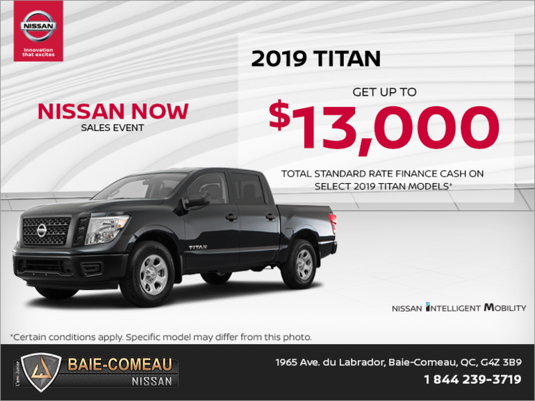 Get the 2019 Nissan Titan Today!