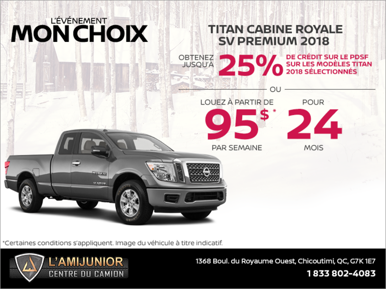 Louez le Nissan Titan 2018 dès aujourd'hui!