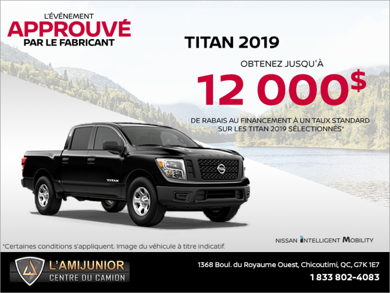 Louez le Nissan Titan 2019 dès aujourd'hui!