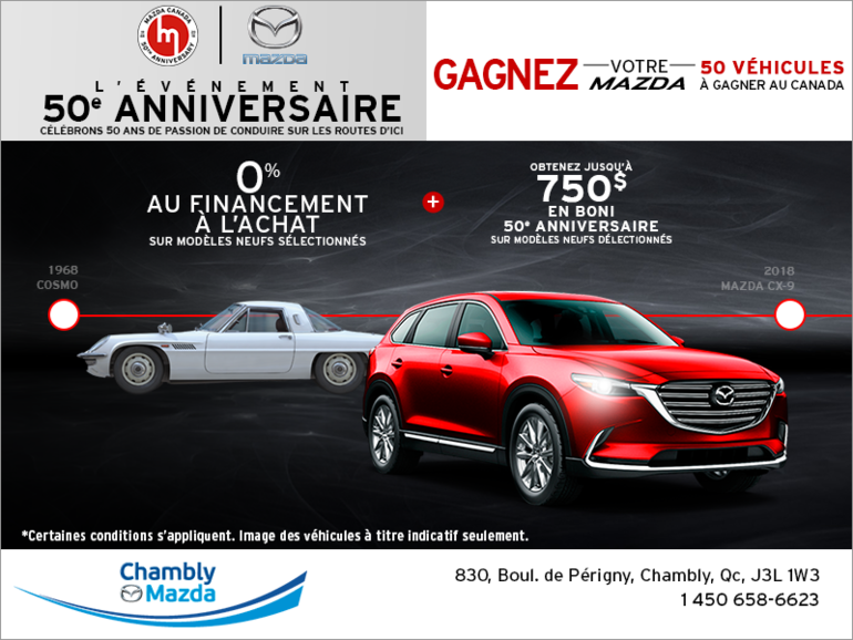 L'événement 50e anniversaire de Mazda!