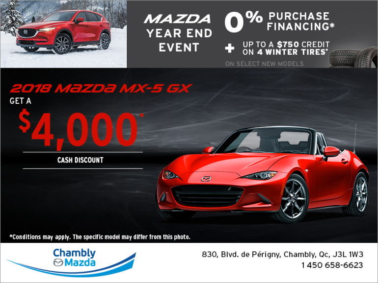 Get the 2018 Mazda MX-5 Today!