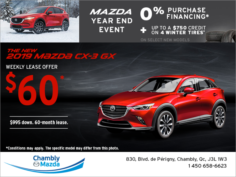 Get the 2019 Mazda CX-3!
