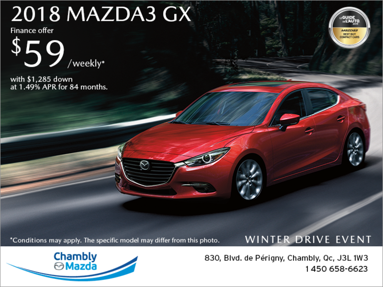 Get the 2018 Mazda3!