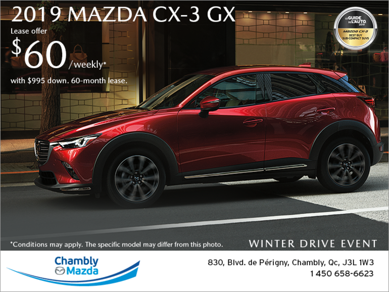Get the 2019 Mazda CX-3!