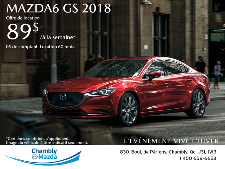 Procurez-vous la Mazda6 2018!