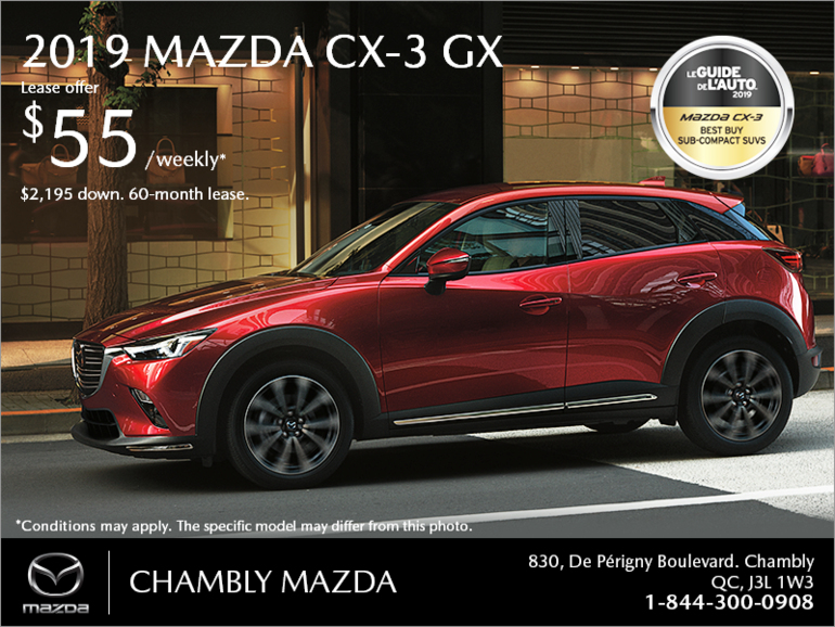 Get the 2019 Mazda CX-3!