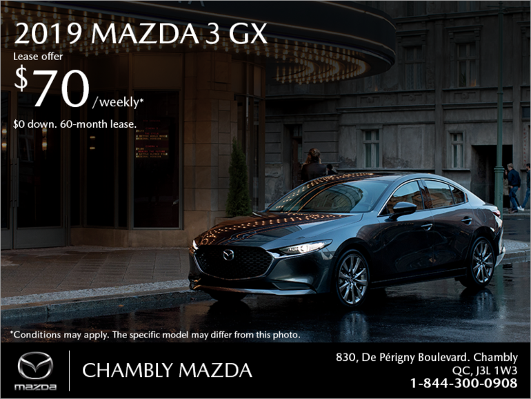 Get the 2019 Mazda3!