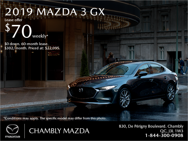 Get the 2019 Mazda3!