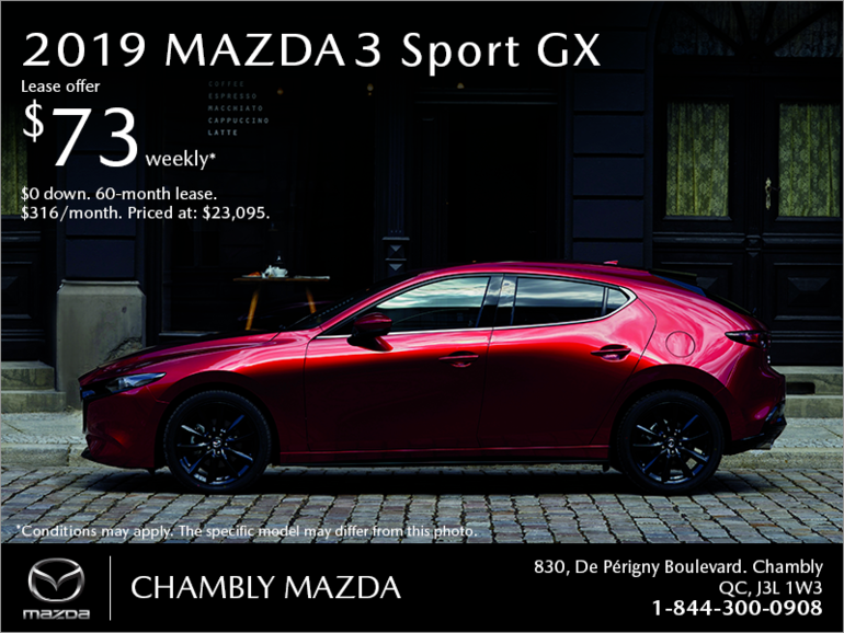 Get the 2019 Mazda3 Sport!