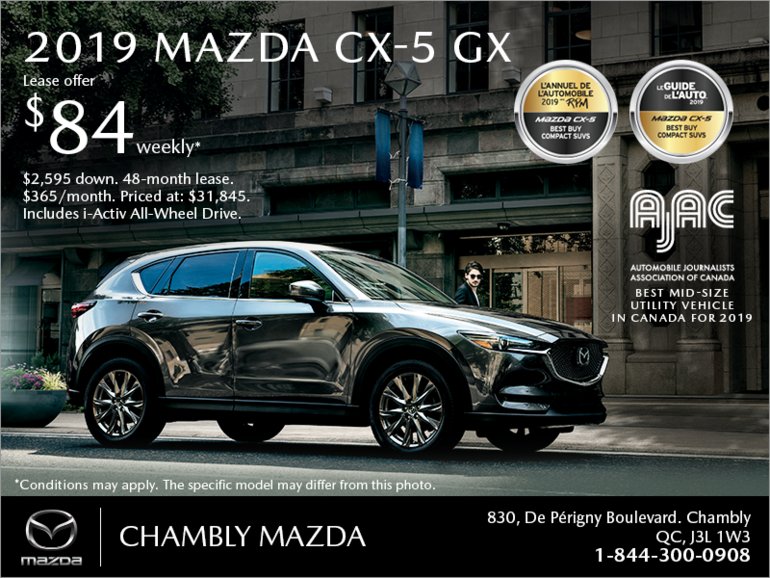 Get the 2019 Mazda CX-5!