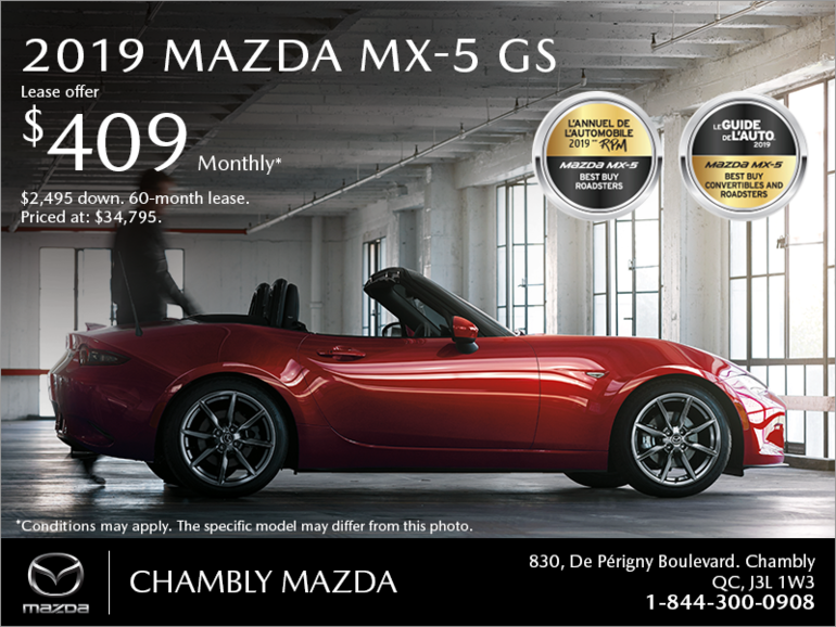 Get the 2019 Mazda MX-5 Today!