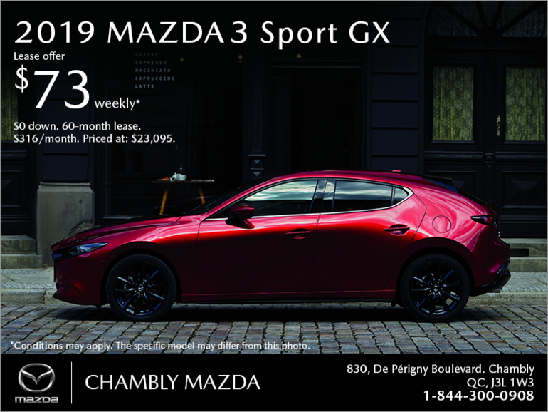 Get the 2019 Mazda3 Sport!
