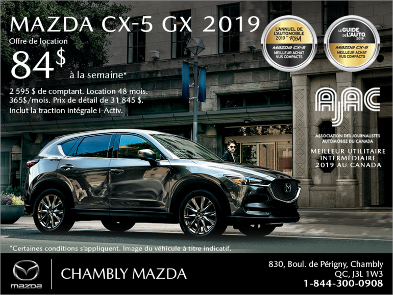 Procurez-vous le Mazda CX-5 2019!