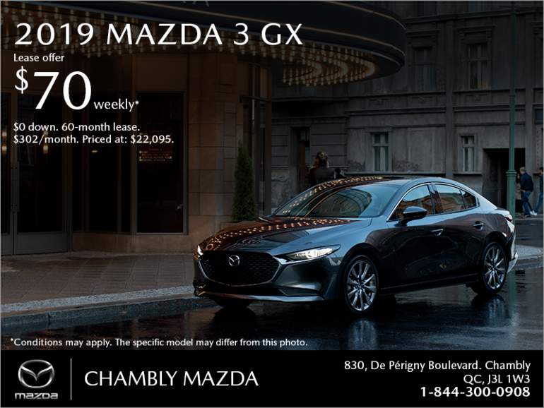 Get the 2019 Mazda3!