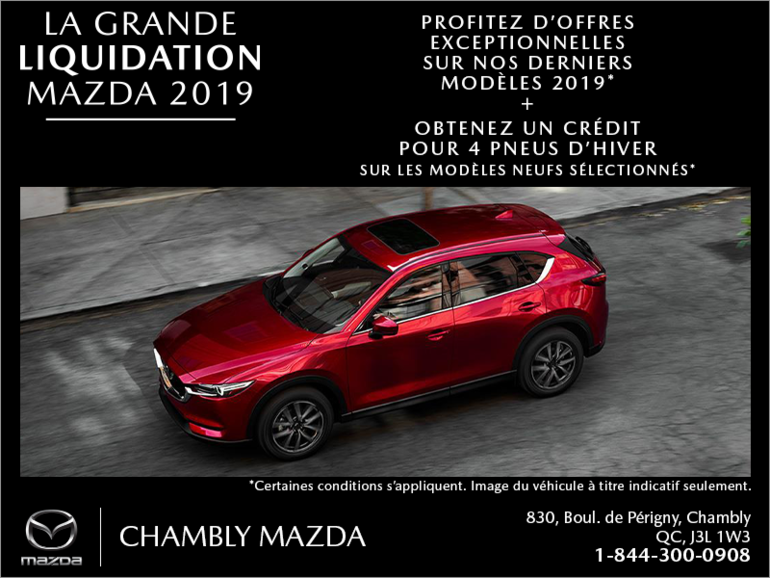La grande liquidation Mazda 2019