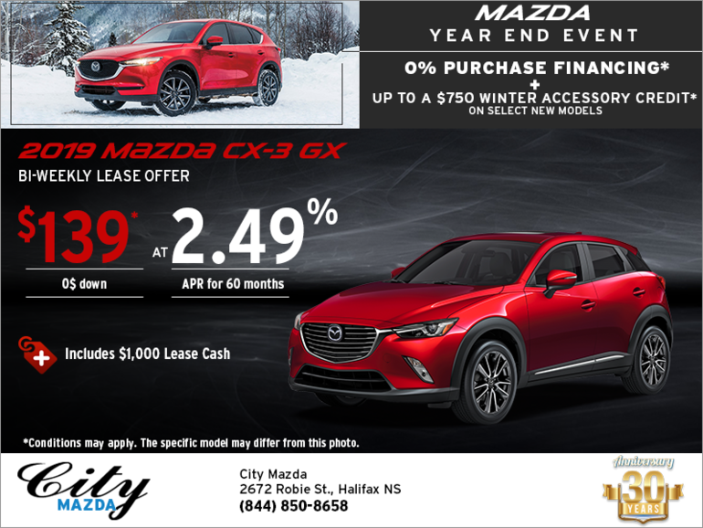 Get the 2019 Mazda CX-3 Today!