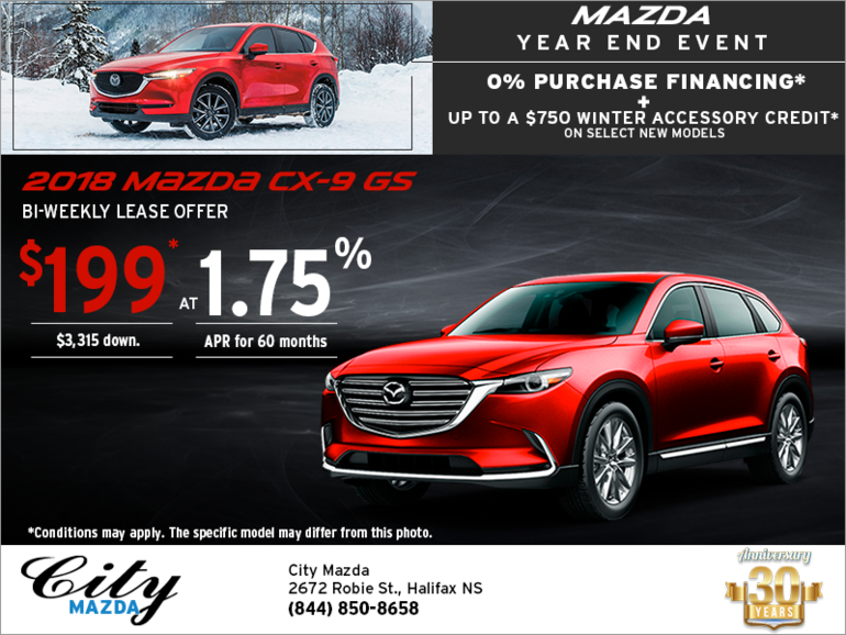 Get the 2018 Mazda CX-9 Today!
