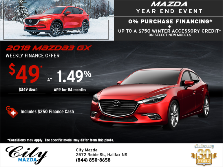 Get the 2018 Mazda3 Today!