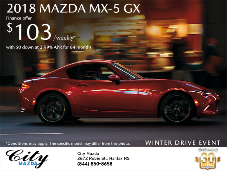 Get the 2018 Mazda MX-5 Today!