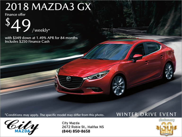 Get the 2018 Mazda3 Today!