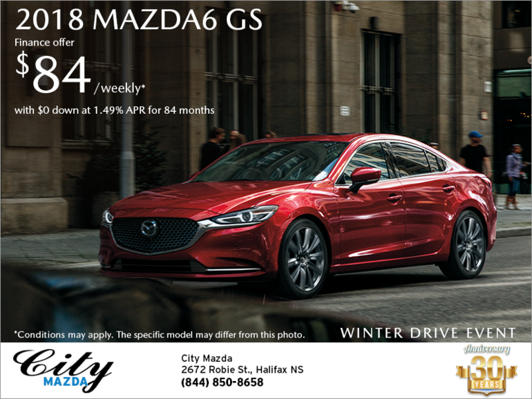 Get the 2018 Mazda6 Today!