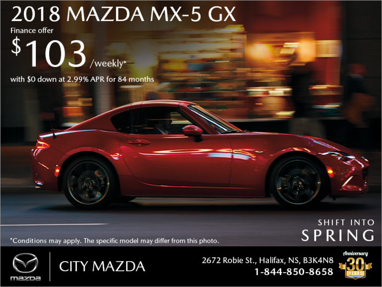 Get the 2018 Mazda MX-5 Today!