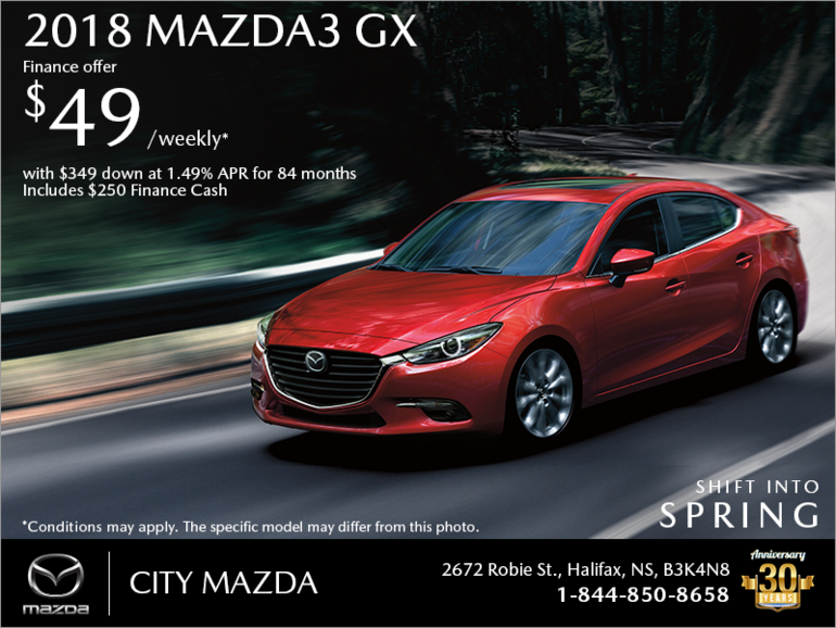 Get the 2018 Mazda3 Today!
