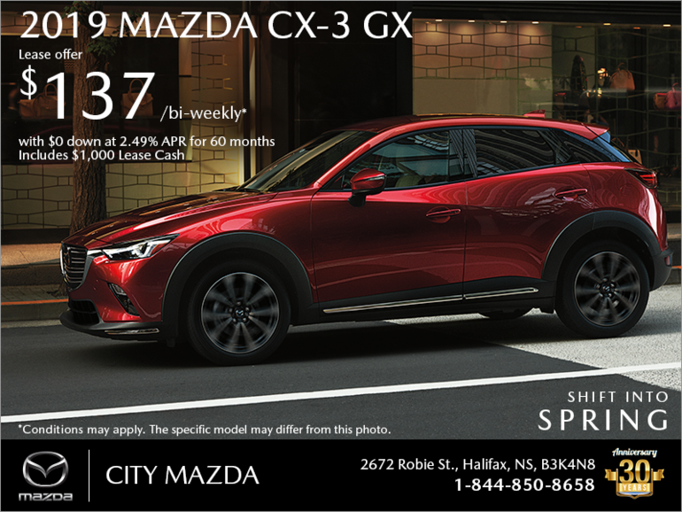 Get the 2019 Mazda CX-3 Today!