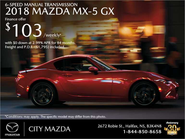 Get the 2018 Mazda MX-5 Today!