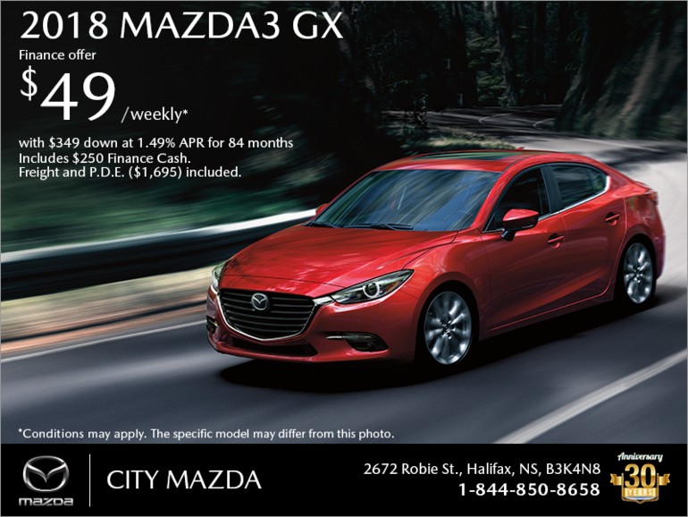 Get the 2018 Mazda3 Today!
